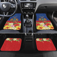 Second Empire of Haiti 1849-1859 Personalized Car Mats Tropical Hibiscus Flowers