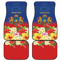 Second Empire of Haiti 1849-1859 Personalized Car Mats Tropical Hibiscus Flowers