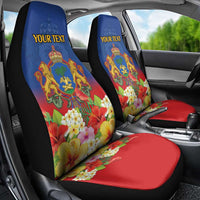 Second Empire of Haiti 1849-1859 Personalized Car Seat Cover Tropical Hibiscus Flowers