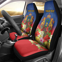 Second Empire of Haiti 1849-1859 Personalized Car Seat Cover Tropical Hibiscus Flowers