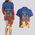 Second Empire of Haiti 1849-1859 Personalized Couples Matching Long Sleeve Bodycon Dress and Hawaiian Shirt Tropical Hibiscus Flowers