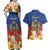 Second Empire of Haiti 1849-1859 Personalized Couples Matching Off Shoulder Maxi Dress and Hawaiian Shirt Tropical Hibiscus Flowers