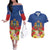 Second Empire of Haiti 1849-1859 Personalized Couples Matching Off The Shoulder Long Sleeve Dress and Hawaiian Shirt Tropical Hibiscus Flowers