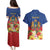 Second Empire of Haiti 1849-1859 Personalized Couples Matching Puletasi and Hawaiian Shirt Tropical Hibiscus Flowers