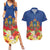 Second Empire of Haiti 1849-1859 Personalized Couples Matching Summer Maxi Dress and Hawaiian Shirt Tropical Hibiscus Flowers