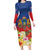 Second Empire of Haiti 1849-1859 Personalized Family Matching Long Sleeve Bodycon Dress and Hawaiian Shirt Tropical Hibiscus Flowers