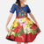 Second Empire of Haiti 1849-1859 Personalized Family Matching Off The Shoulder Long Sleeve Dress and Hawaiian Shirt Tropical Hibiscus Flowers