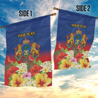 Second Empire of Haiti 1849-1859 Personalized Garden Flag Tropical Hibiscus Flowers