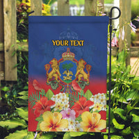 Second Empire of Haiti 1849-1859 Personalized Garden Flag Tropical Hibiscus Flowers