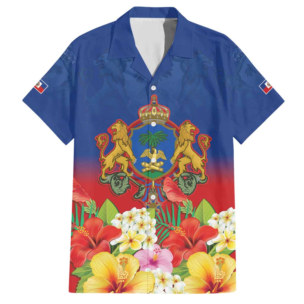 Second Empire of Haiti 1849-1859 Personalized Hawaiian Shirt Tropical Hibiscus Flowers