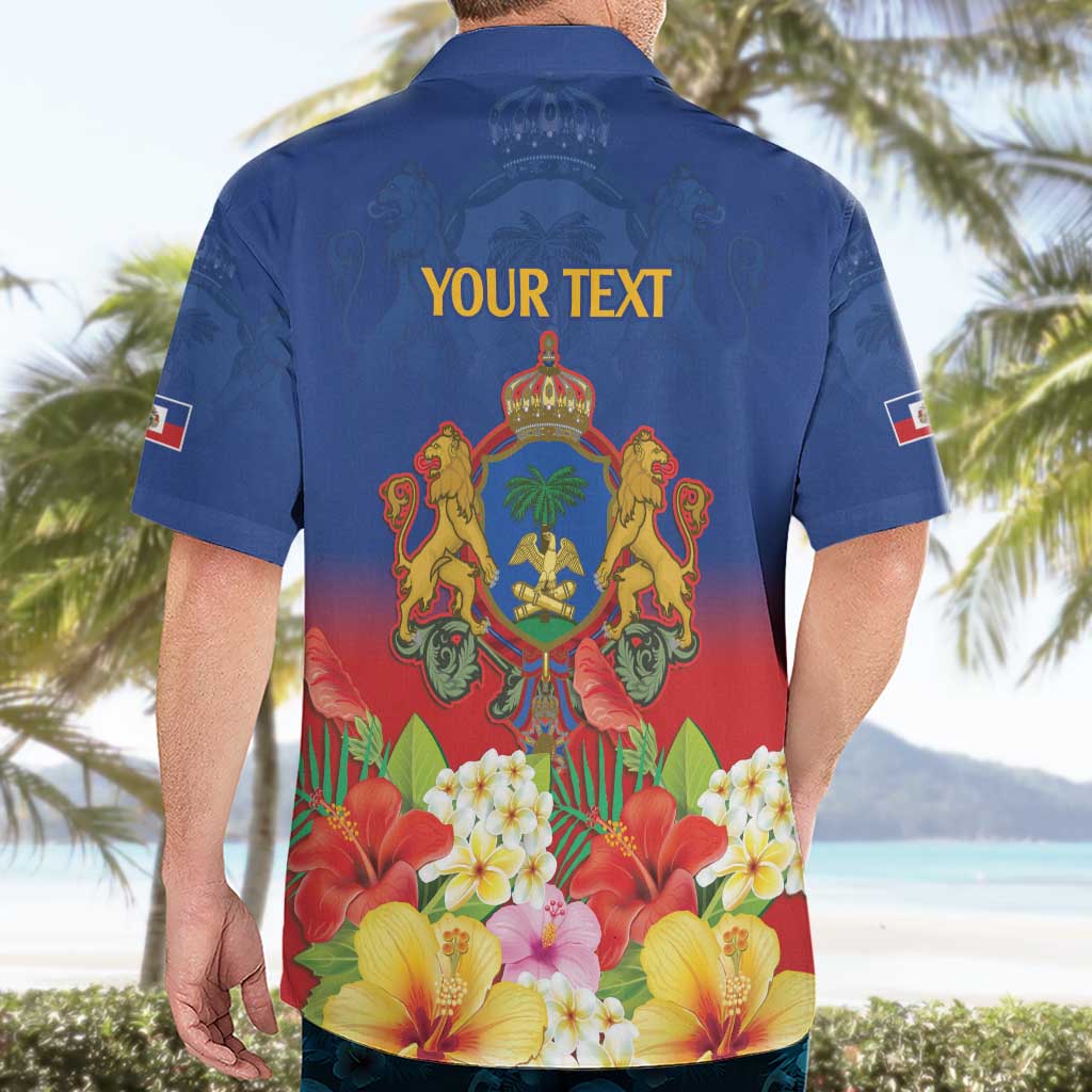 Second Empire of Haiti 1849-1859 Personalized Hawaiian Shirt Tropical Hibiscus Flowers