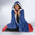 Second Empire of Haiti 1849-1859 Personalized Hooded Blanket Tropical Hibiscus Flowers