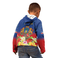 Second Empire of Haiti 1849-1859 Personalized Kid Hoodie Tropical Hibiscus Flowers