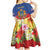 Second Empire of Haiti 1849-1859 Personalized Kid Short Sleeve Dress Tropical Hibiscus Flowers