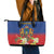 Second Empire of Haiti 1849-1859 Personalized Leather Tote Bag Tropical Hibiscus Flowers