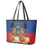 Second Empire of Haiti 1849-1859 Personalized Leather Tote Bag Tropical Hibiscus Flowers