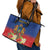 Second Empire of Haiti 1849-1859 Personalized Leather Tote Bag Tropical Hibiscus Flowers