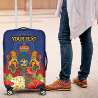 Second Empire of Haiti 1849-1859 Personalized Luggage Cover Tropical Hibiscus Flowers