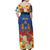 Second Empire of Haiti 1849-1859 Personalized Off Shoulder Maxi Dress Tropical Hibiscus Flowers