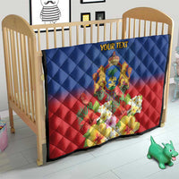 Second Empire of Haiti 1849-1859 Personalized Quilt Tropical Hibiscus Flowers