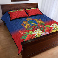 Second Empire of Haiti 1849-1859 Personalized Quilt Bed Set Tropical Hibiscus Flowers