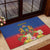 Second Empire of Haiti 1849-1859 Personalized Rubber Doormat Tropical Hibiscus Flowers