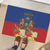 Second Empire of Haiti 1849-1859 Personalized Rubber Doormat Tropical Hibiscus Flowers