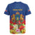 Second Empire of Haiti 1849-1859 Personalized Rugby Jersey Tropical Hibiscus Flowers