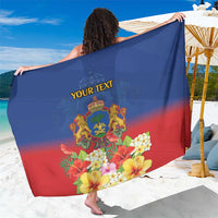 Second Empire of Haiti 1849-1859 Personalized Sarong Tropical Hibiscus Flowers