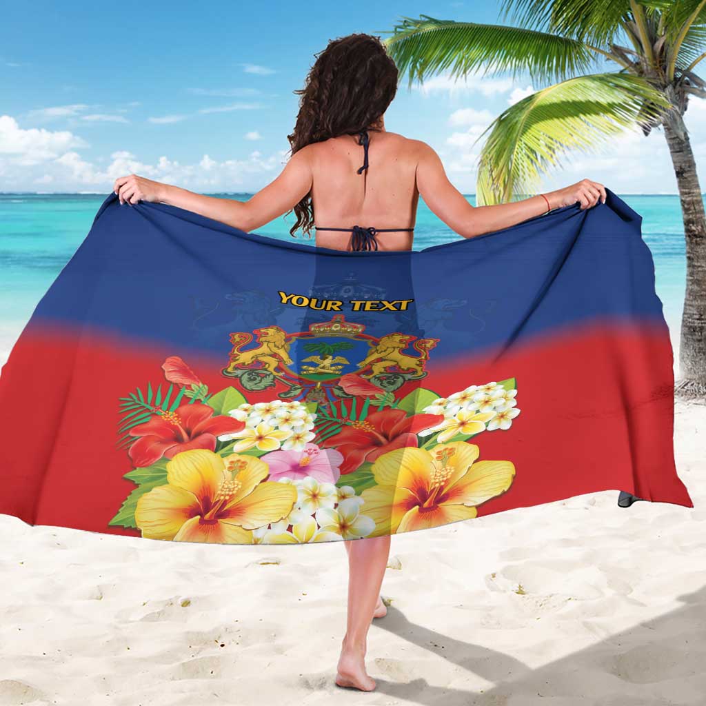 Second Empire of Haiti 1849-1859 Personalized Sarong Tropical Hibiscus Flowers