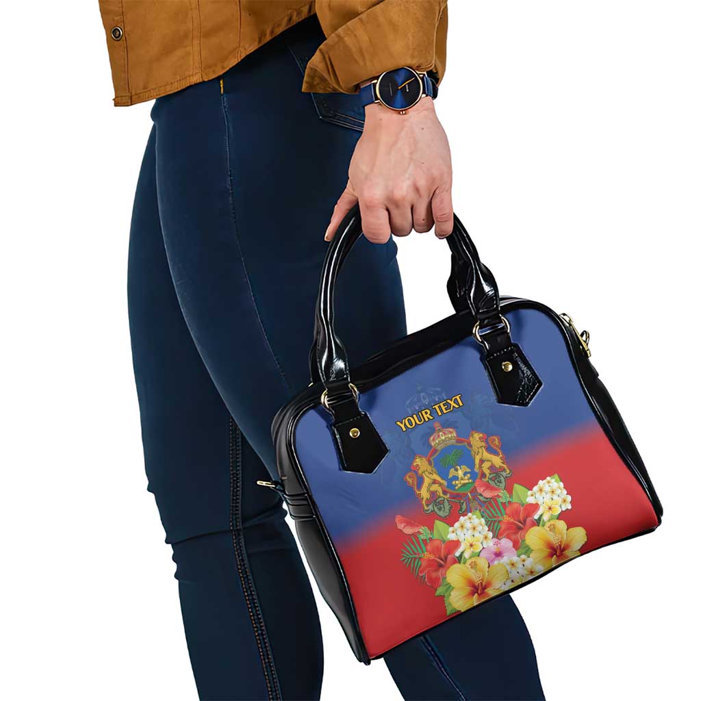 Second Empire of Haiti 1849-1859 Personalized Shoulder Handbag Tropical Hibiscus Flowers