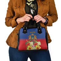 Second Empire of Haiti 1849-1859 Personalized Shoulder Handbag Tropical Hibiscus Flowers