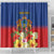 Second Empire of Haiti 1849-1859 Personalized Shower Curtain Tropical Hibiscus Flowers