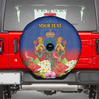 Second Empire of Haiti 1849-1859 Personalized Spare Tire Cover Tropical Hibiscus Flowers