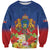 Second Empire of Haiti 1849-1859 Personalized Sweatshirt Tropical Hibiscus Flowers
