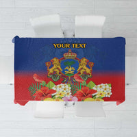 Second Empire of Haiti 1849-1859 Personalized Tablecloth Tropical Hibiscus Flowers