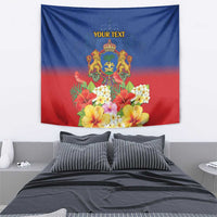 Second Empire of Haiti 1849-1859 Personalized Tapestry Tropical Hibiscus Flowers