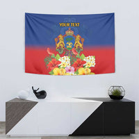 Second Empire of Haiti 1849-1859 Personalized Tapestry Tropical Hibiscus Flowers