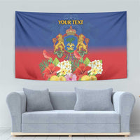 Second Empire of Haiti 1849-1859 Personalized Tapestry Tropical Hibiscus Flowers