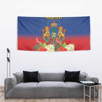Second Empire of Haiti 1849-1859 Personalized Tapestry Tropical Hibiscus Flowers