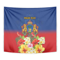 Second Empire of Haiti 1849-1859 Personalized Tapestry Tropical Hibiscus Flowers