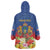 Second Empire of Haiti 1849-1859 Personalized Wearable Blanket Hoodie Tropical Hibiscus Flowers