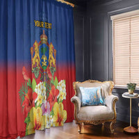Second Empire of Haiti 1849-1859 Personalized Window Curtain Tropical Hibiscus Flowers