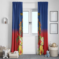 Second Empire of Haiti 1849-1859 Personalized Window Curtain Tropical Hibiscus Flowers