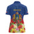 Second Empire of Haiti 1849-1859 Personalized Women Polo Shirt Tropical Hibiscus Flowers