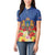 Second Empire of Haiti 1849-1859 Personalized Women Polo Shirt Tropical Hibiscus Flowers