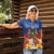 Second Empire of Haiti 1849-1859 Personalized Women Polo Shirt Tropical Hibiscus Flowers