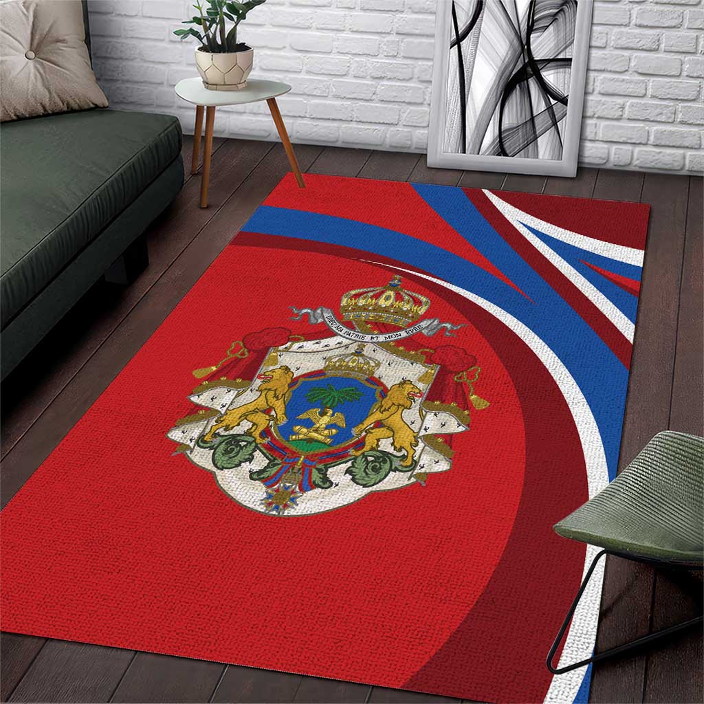 Second Empire of Haiti Personalized Area Rug Imperial Flag of Haiti 1849-1859