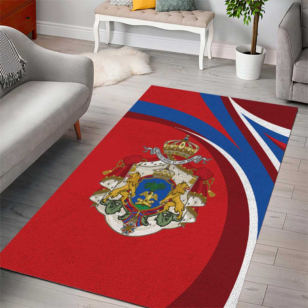 Second Empire of Haiti Personalized Area Rug Imperial Flag of Haiti 1849-1859