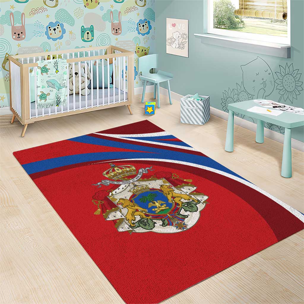Second Empire of Haiti Personalized Area Rug Imperial Flag of Haiti 1849-1859